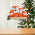 thumbnail image 5 of Christmas Tree Ornament, Holiday Decoration, Festive Fox Resin Hanging Ornament for Christmas Tree Decor, Orange Keepsake Gift for Family, 3.54 x 3.15 Inches, 5 of 7