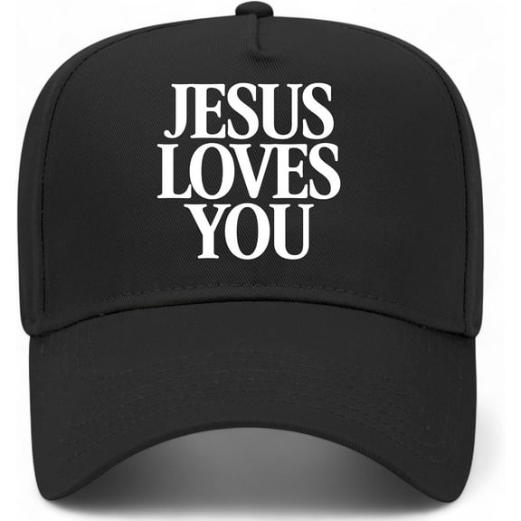 Jesus Loves You Vintage Trucker Hat Premium Snapback Baseball Hat for Men & Women