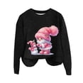 thumbnail image 4 of HOWPAY Chandails de Noël pour Femmes Style Noël Imprimé Blouse Décontractée Col Rond Manches Longues Chandail Confortable Vacances Ample Léger Tenues d'Automne Noir TTG, 4 of 4