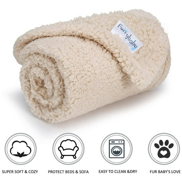 Premium Fluffy Fleece Dog Blanket, Soft and Warm Pet Throw for Dogs