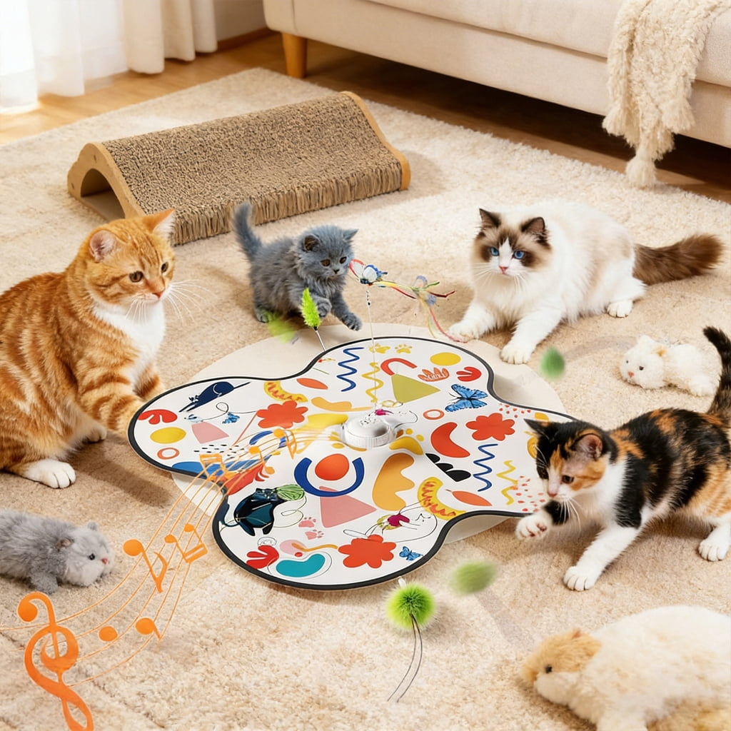 AOOOWER Interactive Cats Hideouts Toy Hunting Cover Keep Your Cats Happy for Indoor Cats