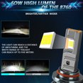 thumbnail image 3 of Mistaha Powerful 150W CSP LED Headlight Bulbs with Advanced Heat Dissipation for Car, 20000lm Brightness, 6000K White, IP68 Waterproof, Easy Installation - Pack of 2, 3 of 6