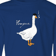 thumbnail image 4 of Inktastic French Goose says Honque Long Sleeve Youth T-Shirt, 4 of 5