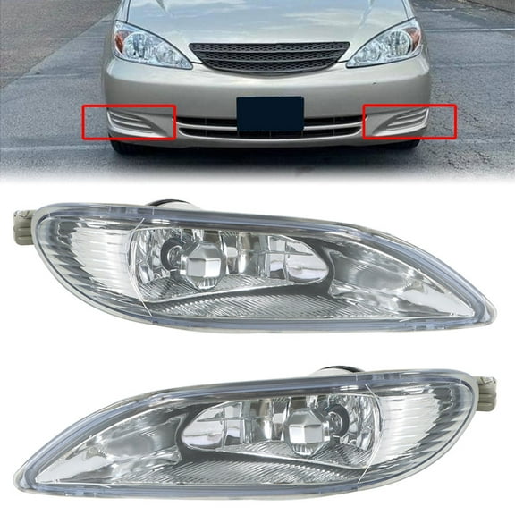 SHZAITOR Fog Lights Clear Lens Front Lamps Replacement for 2005-2008 Toyota Corolla Bumper
