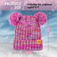 thumbnail image 3 of REDESS Winter Beanie Hats for Kids with Warm Fleece Lined, Children's Knit Hat for Boys Girls 5-9 Years Old, 3 of 7