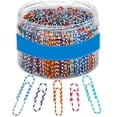 thumbnail image 1 of Color Coated Paper Clips, 300 Per Tub Office Paper Clamp, 1 of 5