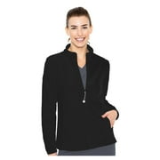 MED COUTURE Women Performance Fleece Jacket, Color: Black, Size: XS (8684-BLAC-XS)