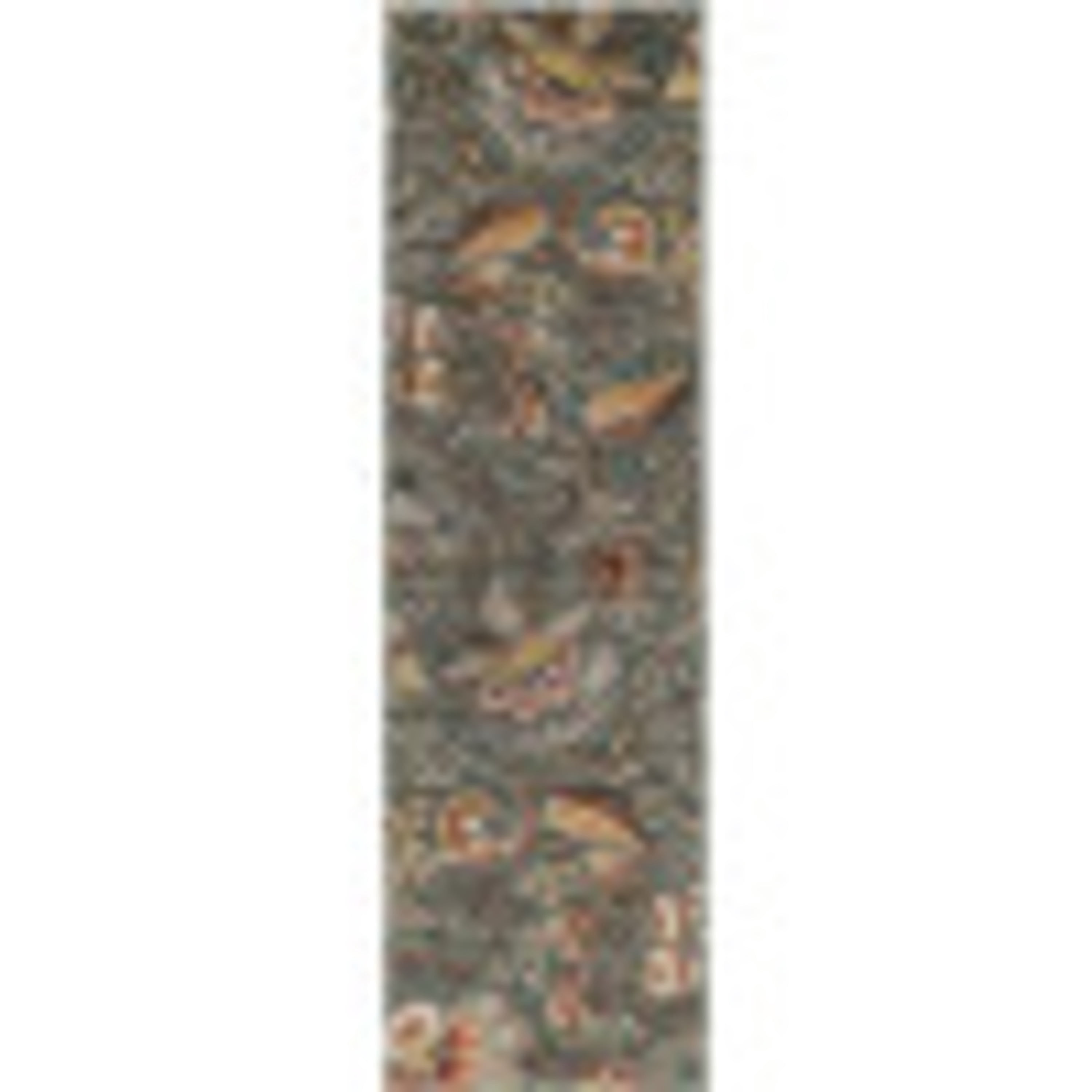 Capri Transitional 2' x 7.7' Seafoam and Beige Polypropylene Indoor Area Rug