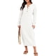 thumbnail image 1 of Vestido Mujer Otoño Largo Cuello Redondo Manga Larga Traje Diario Kuymtek Blanco T S para Mujer, 1 of 7