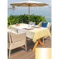 thumbnail image 5 of Outdoor Tablecloth with Umbrella Hole and Zipper, Yellow Ombre Waterproof Patio Tablecloth for Dining 52''x70'', Modern Gradient Abstract Art Wipeable Table Cover for Picnic BBQ Party Patio, 5 of 9