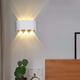 thumbnail image 5 of Aplique de pared para exterior de 18W y 6LED, resistente al agua IP65, aplique de pared interior de diseño moderno, luz blanca cálida, para dormitorio, cocina, pasillo, 5 of 5
