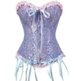 thumbnail image 1 of Corsé clásico europeo y americano con cinta para el abdomen, ropa interior sexy para novias, moldeadora corporal, 1 of 6