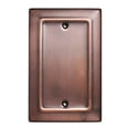 thumbnail image 2 of Monarch Abode Antique Copper Architectural Blank Decorative Wall Plate Switch Plate Outlet Cover, 1 Gang, 2 of 10