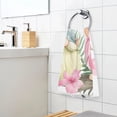 thumbnail image 5 of Leaves Flowers with Gnomes Hand Towel Bath Towels Face Towels Cotton Absorbent for Home Hotel Spa Swimming Yoga Sports, 5 of 7