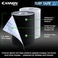 thumbnail image 3 of Cannon Sports Premium Turf Tape Football – 4 Inch by 20 Feet - Flexible, Breathable, Extra-Wide, Waterproof Athletic Tape – Football Tape for Turf Burn Protection (Black), 3 of 9