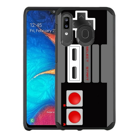 For Samsung Galaxy A20 / A50 Case, Dual-Layer Hybrid Shockproof Protective Phone Case (Black) by OneToughShield ® - Game (Best Games For Samsung Galaxy S4)