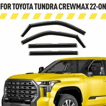 AEROGUYS Extra Durable Window Deflectors In-Channel Window Visors Rain Guards Fit for Toyota Tundra 2022-2026 CrewMax, Sun Visors, Wind Vent for Shades, Exterior Car Accessories - 4 pcs. AG0915