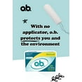 thumbnail image 2 of o.b. Tampons No Applicator, Unscented - 40ct, Applicator-Free Tampons Regular, Feminine Care, ob Tampon Regular, Period Products, 2 of 5