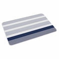 thumbnail image 2 of Navy Blue Stripe Door Mat&nbsp;Indoor Outdoor Entrance,Non Slip Small Rug for Kitchen Bathroom Entryway Rug,Modern Rustic Horizontal Blue Striped Washable Doormat Floor Mat for Office Home 16x24 Inch, 2 of 8