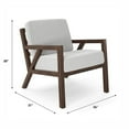 thumbnail image 7 of Pemberly Row Mid-Century Wood & Fabric Accent Chair in Walnut, 7 of 7
