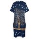thumbnail image 4 of Nazar Charm Tree-vestido de noche suelto dorado sobre azul oscuro vestido de bolsillo ropa estética de lujo, 4 of 6