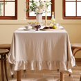 thumbnail image 5 of Cotton Linen Washable Fancy Vintage Buffet Table Cover Cloth Home Cotton Tableclots * 3, 5 of 5