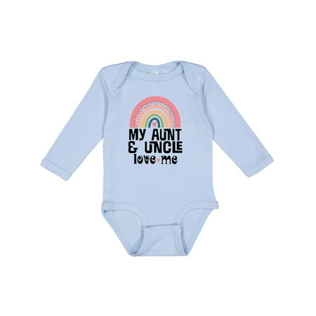 

Inktastic My Aunt and Uncle Love Me Niece Girls Long Sleeve Baby Bodysuit