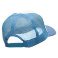 thumbnail image 4 of Electric Guitar Embroidered Music Patched Cotton Trucker Cap - Sky Blue OSFM, 4 of 5