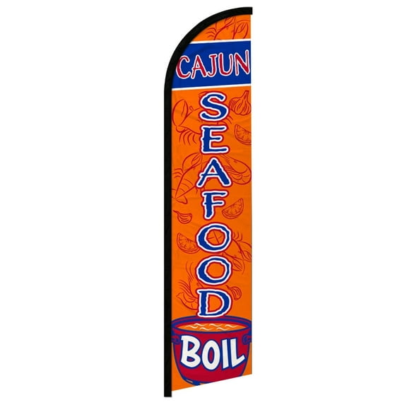 Cajun Seafood Boil Windless Banner Flag