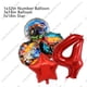 thumbnail image 5 of Globos con ruedas Hots Globos de látex para carreras de coches Decoraciones para fiestas de niños Globos con números de 32 pulgadas para tartas Dispo, 5 of 5