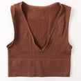thumbnail image 4 of Sngxgn Womens Tank Tops Summer Tank Shirt V-Neck Sleeveless Blouse Camisole(Brown,XXL), 4 of 9