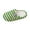 Green, variant on Women Horizontal Striped Woven Closed Back Mule House Slippers, Fluffy Plush Interior, Moderate Cushioned Footbed, Flexible Anti Slip Outsole, Minimalist Striped Silhouette for Year,Red 5.5