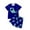 Blue, variant on Gbsyewxs Boys Outfit Set Crew Neck Short Sleeve Dinosaur Print Tops And Shorts Casual 2 Piece Summer Boys Clothes Blue Size 4-5 Years
