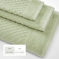 thumbnail image 4 of Great Bay Home Quick Dry Diamond Waffle 4 Piece Bath Towel Set, Pale Green, 4 of 7