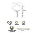 thumbnail image 5 of Perilla Home Printed Ceramic Knobs for Cabinet Vintage Kitchen - Set of 8 Assorted Decorative Cupboard Door & Wardrobe Drawer Pulls Chrome Hardware Handle Mix Design Knobs (White & Black), 5 of 11