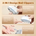 thumbnail image 4 of WETRBWEH Electric Nail Clippers for Seniors, 2026 3-in-1 Automatic Nail Trimmer with LED Light, Type-C Rechargeable Safe Painless for Adults, White, 4 of 10