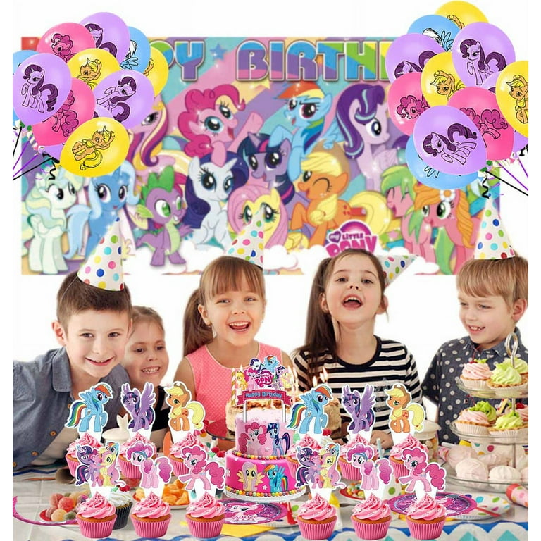 My little pony Birthday Party Supplies Balloons Paper Plates