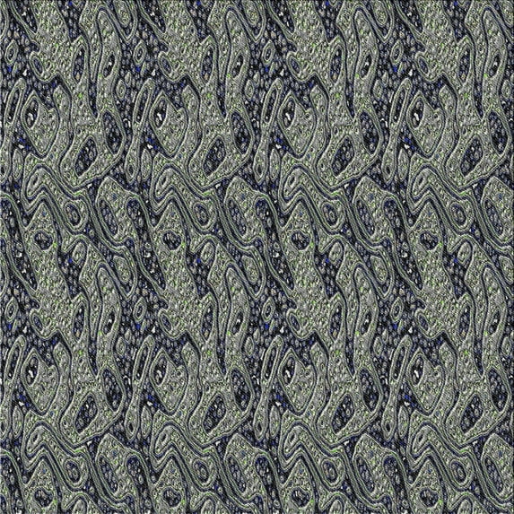 Ahgly Company Indoor Square Patterned Dark Gray Novelty Area Rugs, 5' Square