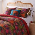 thumbnail image 1 of Greenland Home Jewel Quilt Set, 4-Piece Twin, Red, 1 of 5