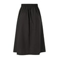 thumbnail image 3 of CAICJ98 Jupe à Franges Plissée pour Femmes, Noire, L, 3 of 4