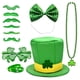 thumbnail image 4 of 1 juego de collar de cuentas para fiesta, bigote, gafas de trébol, pulsera de regalo, sombrero de pajarita de trébol, suministros para fiesta del Día de San Patricio, accesorios de decoración para f, 4 of 5
