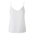thumbnail image 3 of Vedolay Womens Tank Tops Womens Tank Tops Casual Fashion V Neck Strappy Sequin Sparkle Shimmer Sleeveless Tanks Tops,White S, 3 of 5