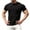Black, variant on Plus Size THenley Shirts for Men Short Sleeve Quarter Button Up Solid Color Casual Front Placket Henley T-Shirts Cotton Shirts Blue L