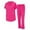 Hot Pink, variant on ACTIVE UNIFORMS Women's Stretch Scrub Set 11 Pocket Cargo Medical Scrub Top and Pants (Ceil Blue, Medium)