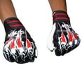 thumbnail image 2 of Guantes de boxeo de medio dedo Mitones de MMA Guantes de bolsa de entrenamiento de perforación taila Suten Mitones de boxeo, 2 of 7