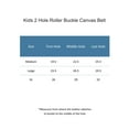 thumbnail image 4 of CTM Kids 2 Hole Roller Buckle Canvas Belt, 4 of 4