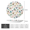 thumbnail image 2 of Yiaed Travel1 Print Bone China Decorative Plate Ceramic Dinner Plates Art Crafts with Display Stand-10in, 2 of 6