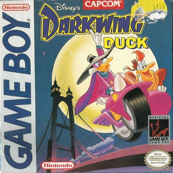 Restored Darkwing Duck (Nintendo GameBoy Original, 1993) Disney Game (Refurbished)