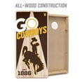 thumbnail image 4 of YouTheFan NCAA Wyoming Cowboys 2' x 4' Cornhole Game, 4 of 6