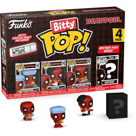 Funko Bitty POP: Deadpool Bathtime Funko Bitty Pop! Mini-Figure 4-Pack